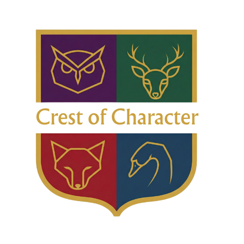 Logo Crest of Character — Open World International School