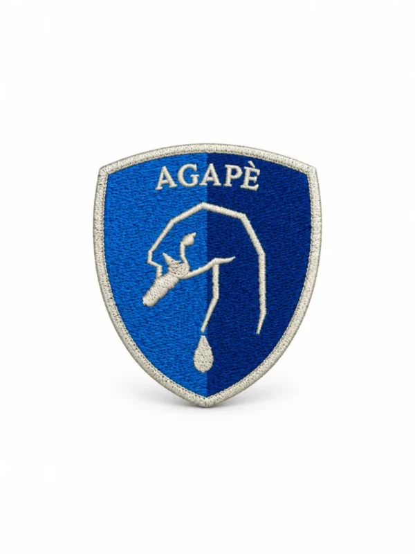 ecusson agape fond blanc v1 — uniforme Open World