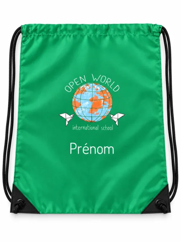 sac sport vert fond blanc v1 — uniforme Open World