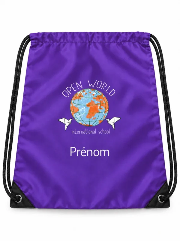 sac sport violet fond blanc v1 — uniforme Open World