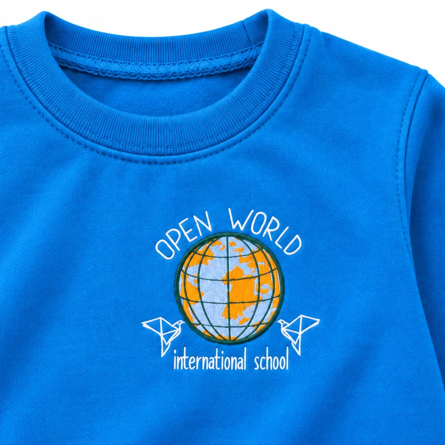 sweat primaire detail logo v1 — uniforme Open World