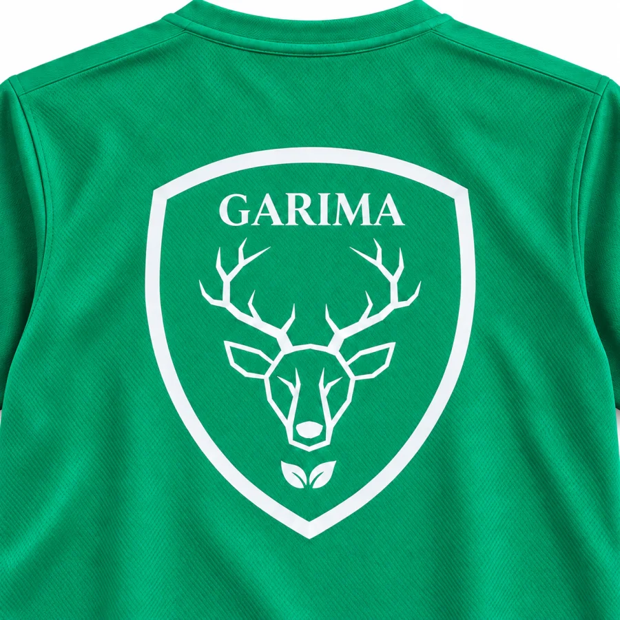 t shirt garima vert detail logo v1 — uniforme Open World