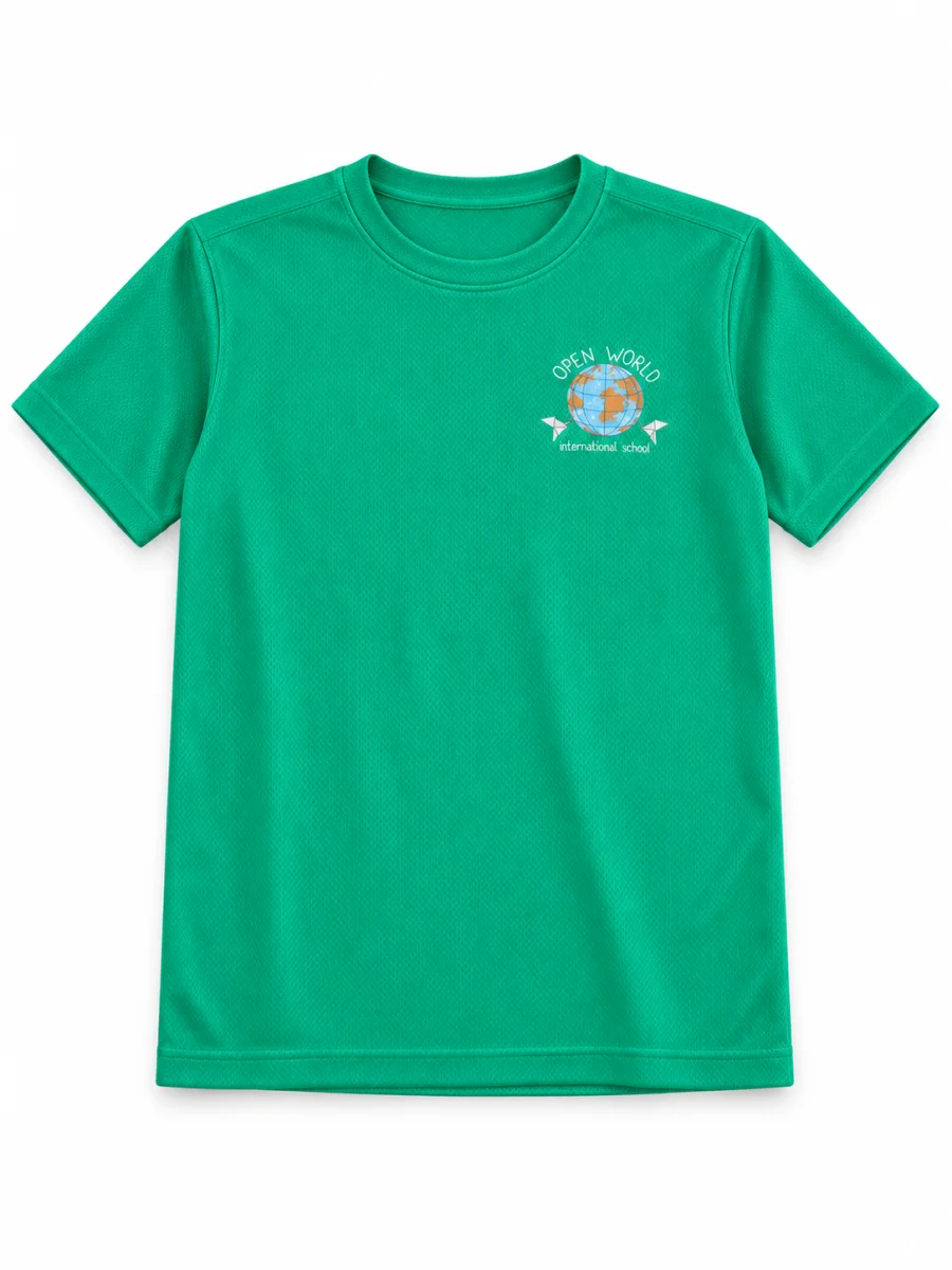 t shirt garima vert face v1 — uniforme Open World